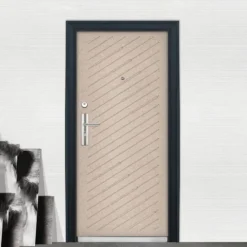 Porta blindata 90x200 effetto legno P14