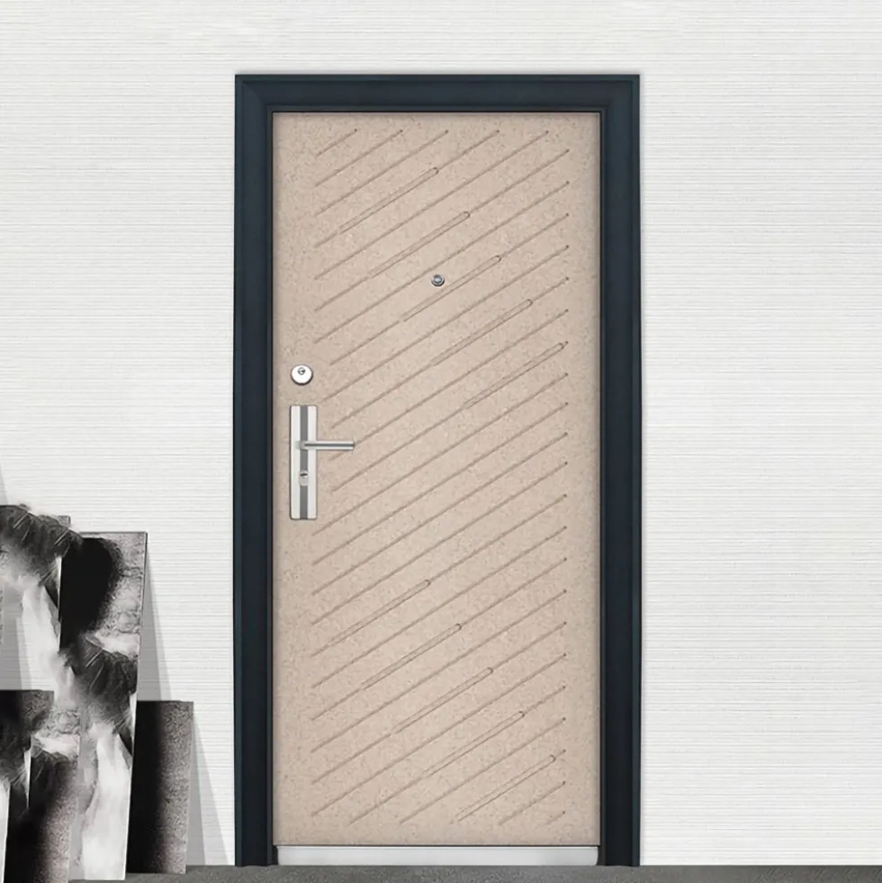Porta blindata 90x200 effetto legno P14