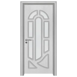 Porta da interno con vetro bianca PIE8