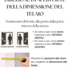 Porta da interno con vetro bianca effetto legno PIE22