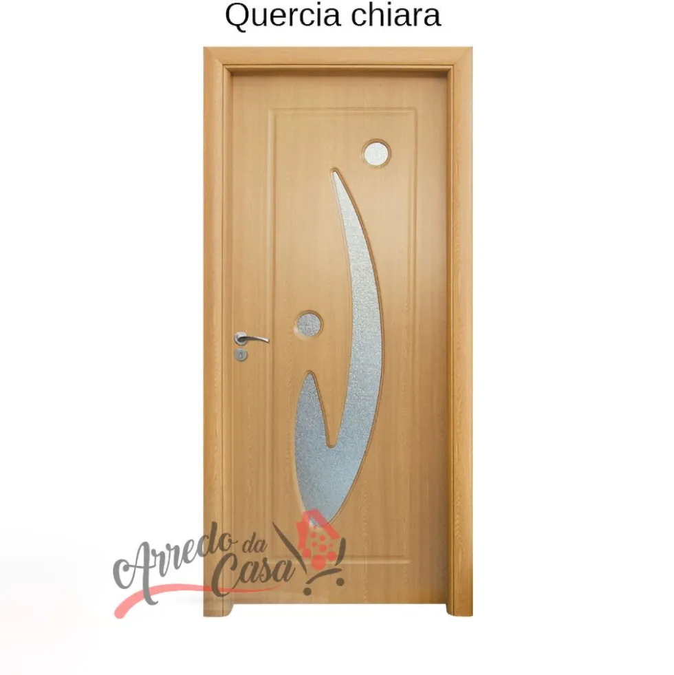 Porta da Interno con Vetro Laminata in HDF Pv29