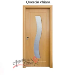 Porta da Interno Con Vetro - Laminato in HDF Pv24
