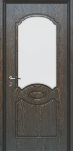Porta da interno con vetro marrone PIE4