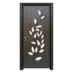 Porta da interno con vetro marrone PIE28