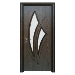 Porta da interno con vetro marrone PIE22