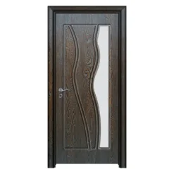 Porta da interno con vetro marrone PIE20