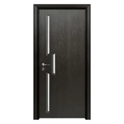 Porta da interno con vetro nera PIE30