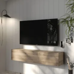 Porta tv sospeso 138x29 cm rovere PTL33