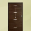 Portone blindato da esterno in vetroresina e laminato noce 80/85/90x210 PB80