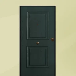 Portone blindato per esterno verde in vetroresina e laminato diversi colori 80/85/90x210 PB74