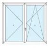 Preventivo per 2 infissi PVC bianco 2 ante
