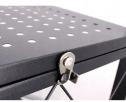 Scaffale per cucina 72x163 cm pieghevole con ruote nero SFT3