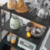 Scaffale per cucina 72x127 cm pieghevole con ruote nero SFT2