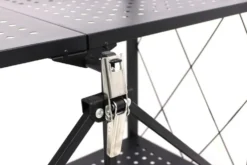 Scaffale per cucina 72x127 cm pieghevole con ruote nero SFT2