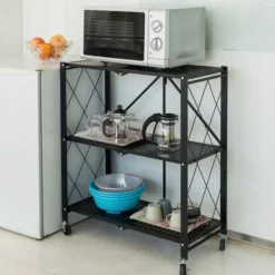 Scaffale per cucina 72x87 cm pieghevole con ruote SFT1