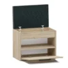 Scarpiera con panca 60x49x35 cm rovere chiaro SCAT7