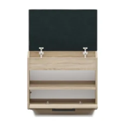 Scarpiera con panca 60x49x35 cm rovere chiaro SCAT7