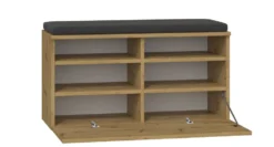 Scarpiera con seduta 85x46x35 cm rovere SCAT4
