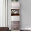 Scarpiera con specchio quattro ante rovere SI4057