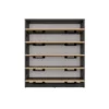 Scarpiera grande 74x84,5 cm con 5 ante a ribalta rovere e antracite SCAT8