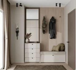Scarpiera ingresso moderna 66x85cm beige cashmere SCAT9