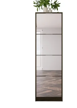 Scarpiera larga 50 cm con specchio SI4033