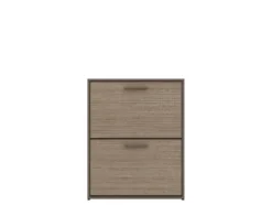 Scarpiera 2 vani a ribalta 67x82 cm marrone moka SI8
