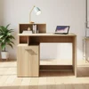 Scrivania design moderno rovere chiaro SCI14