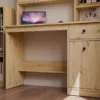 Scrivania moderna 120 cm con libreria rovere SCT22