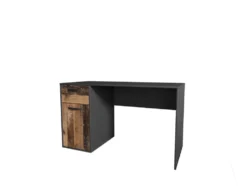 Scrivania moderna effetto legno e antracite 130x75 SCI22