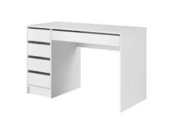 Scrivania moderna 120x75cm bianco lucido SCLK1