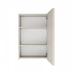Specchio contenitore da bagno 40x60 cm con 3 ripiani interni beige cashmere SPT3
