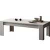 Tavolino da salotto moderno 122x45 cm bianco opaco TSL10
