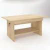 Tavolino da salotto regolabile in rovere naturale TG13