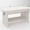 Tavolino da salotto regolabile in legno bianco TG13