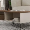 Tavolino da salotto 110X63X27 beige e rovere TST14