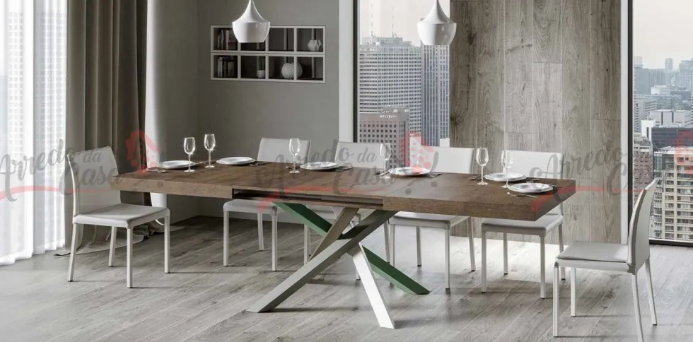 Tavolo allungabile moderno VLN MULTICOLOR 4A 130