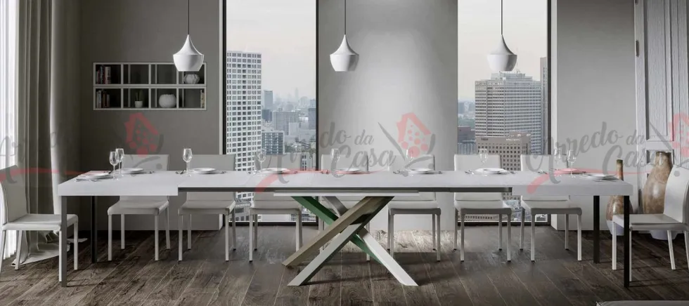 Tavolo allungabile moderno VLN MULTICOLOR 4A 130