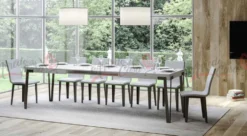 Tavolo allungabile 12 posti moderno R 160