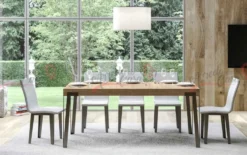 Tavolo allungabile 12 posti moderno R 160