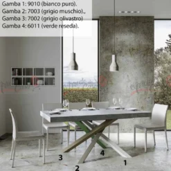 Tavolo allungabile 16 posti VLN MULTICOLOR 4A 180