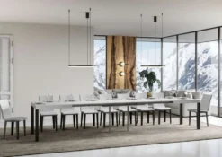 Tavolo allungabile 90×180 Telaio Antracite EVRD 180