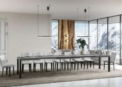 Tavolo allungabile 90×180 Telaio Antracite EVRD 180