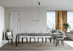 Tavolo allungabile 90×180 Telaio Antracite EVRD 180