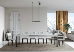 Tavolo allungabile 90×180 Telaio Antracite EVRD 180
