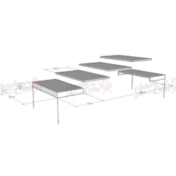 Tavolo allungabile 90x90 moderno KRM 90