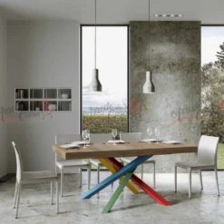 Tavolo allungabile 160x90 VLN MULTICOLOR 4B 160
