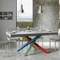 Tavolo allungabile 160x90 VLN MULTICOLOR 4B 160
