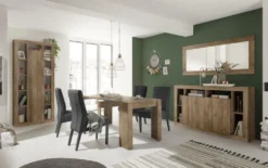 Tavolo da cucina 137x90 allungabile design moderno effetto legno rovere TCL19