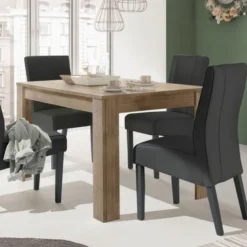 Tavolo da cucina 137x90 allungabile design moderno effetto legno rovere TCL19